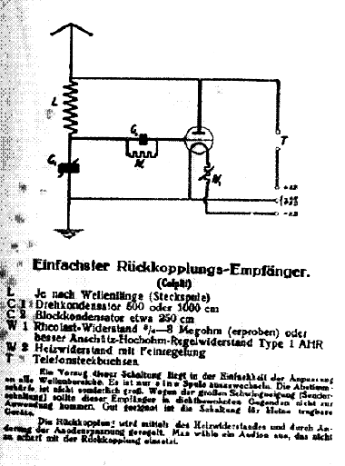 Receptor Valvulado de 1926 com Sintonia em Série
Receptor Valvulado de 1926 com Sintonia em Série