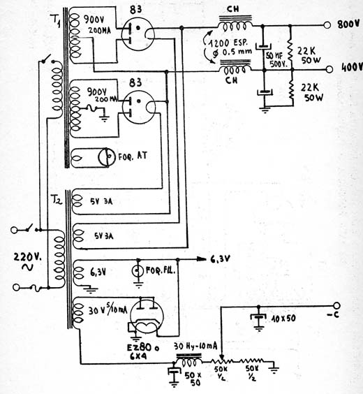  Fonte Para Amplificadores até 100 W
