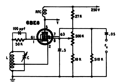 Oscilador Modulado 6BE6
Oscilador Modulado 6BE6