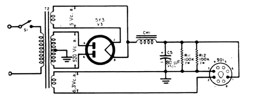  Fonte Para Amplificador 6L6
