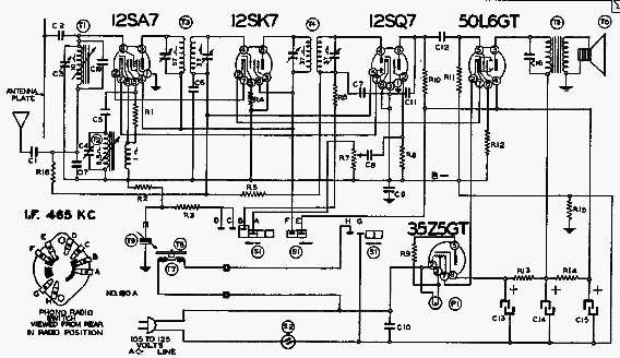 Rádio Truetone de 1940 Modelo 1070
