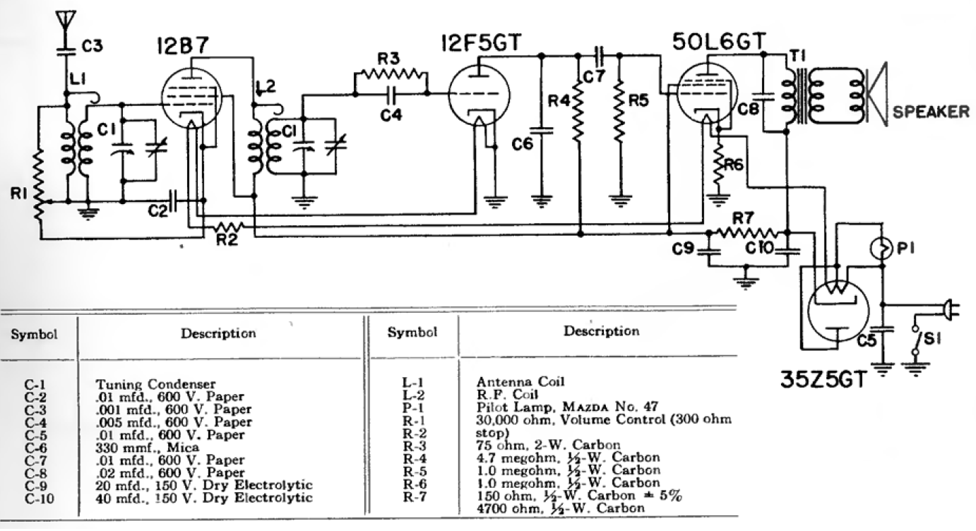 Radio General Electric H-400 de 1940
