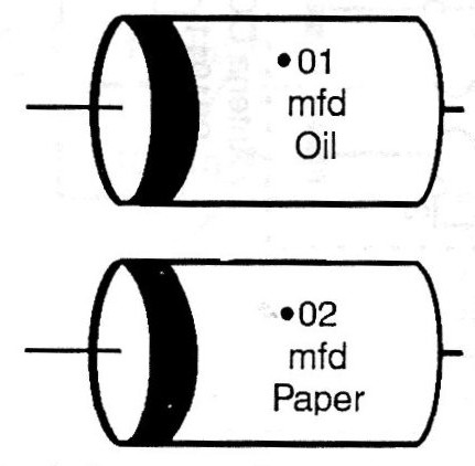  Figura 12 – Capacitores antigos de papel e óleo
